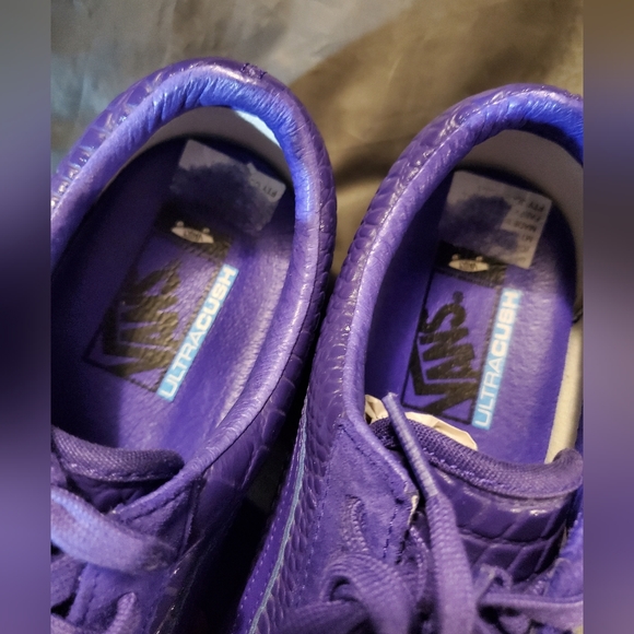 VansVault Old Skool VLT LX Croc Skin (Deep Blue)SamplePair Sz9Mens - Picture 8 of 10